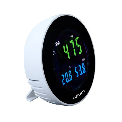 Orium Quaelis 16 CO2 Sensor for CO2, Humidity, Temperature, +70°C Max, 99.9%RH Max, Rechargeable Battery Via USB Cable
