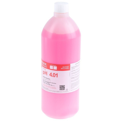 Hanna Instruments HI-7004/1L Buffer Solution, 1L Bottle, 4.01pH