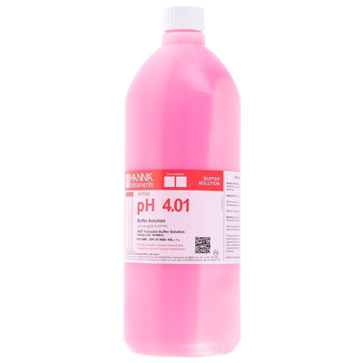 Hanna Instruments HI-7004/1L Buffer Solution, 1L Bottle, 4.01pH