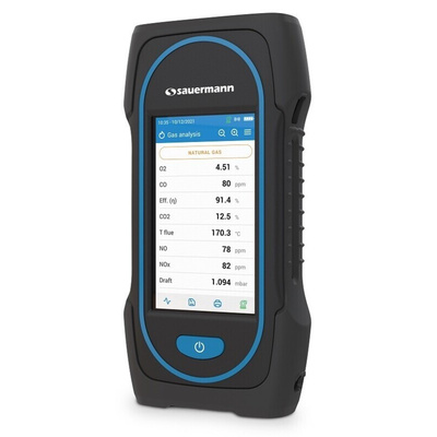 SAUERMANN. Combustion Gas Analyser, 2000ppm, +200mbar Max