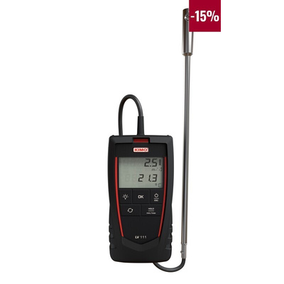 KIMO Rotary Vane Anemometer, 25m/s Max, Measures Air Flow, Air Velocity