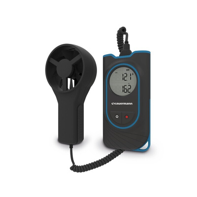 SAUERMANN. Rotary Vane Anemometer, 30m/s Max, Measures Air Flow, Air Velocity, Temperature