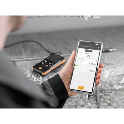 Testo 416 Telescopic Vane Anemometer, 40m/s Max, Measures Volume Air Flow