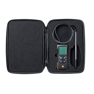 Testo 425 Telescopic Vane Anemometer, 30m/s Max, Measures Air Velocity, Temperature, Volume Flow