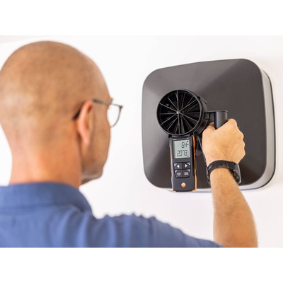 Testo 417 kit 2 Vane Anemometer, 20m/s Max, Measures Volume Air Flow