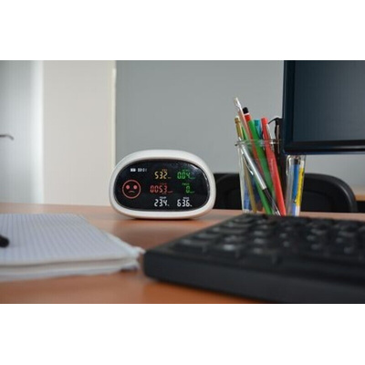 Orium Quaelis 50 Data Logging Air Quality Monitor for Benzene, CO2, Formaldehyde, Humidity, PM 2.5, Temperature, TVOC,