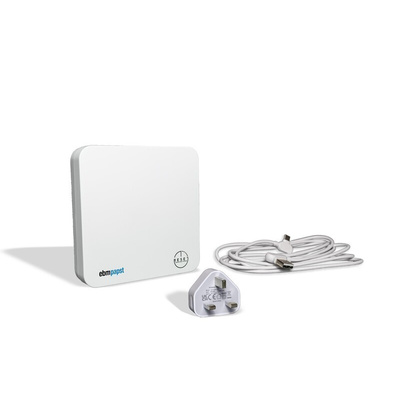 ebm-papst 8350000147 Data Logging Air Quality Monitor for CO2, Humidity, PM 2.5, Temperature, TVOC, RESET Viral Index,