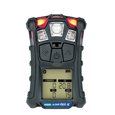 MSA Safety Gas Detector Gas Detector for Carbon Monoxide, Hydrogen Sulphide, Methane, Oxygen Detection, Audible Alarm,