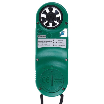 Kestrel KESTREL 2000 Rotary Vane Anemometer, 40m/s Max, Measures Air Velocity, Temperature, Wind Chill
