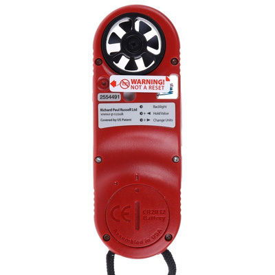 Kestrel KESTREL 3000 Rotary Vane Anemometer, 40m/s Max, Measures Air Velocity, Altitude, Dew Point, Heat Index,