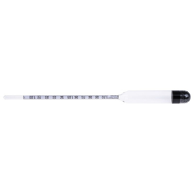 Brannan Hydrometer, 1g/ml min 1.1g/ml max, 20°C