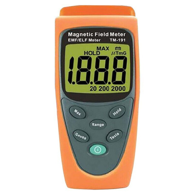 Seeit TM-191 EMF Meter, 30 → 300Hz, 20/200 μT, 200/2000 mG