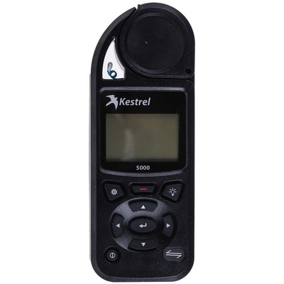Kestrel 0850BLK Impeller Anemometer, 40m/s Max, Measures Air Flow, Altitude, Density, Density Altitude, Dew Point,
