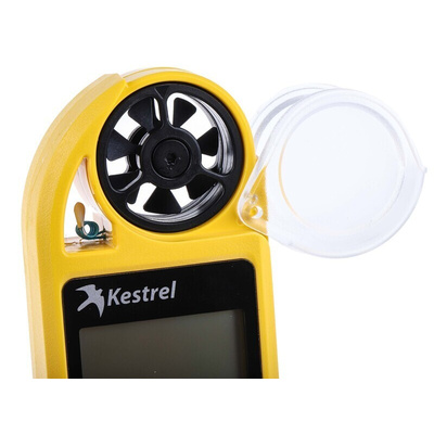 Kestrel 0855YEL Impeller Anemometer, 40m/s Max, Measures Air Flow, Altitude, Density, Density Altitude, Dew Point,