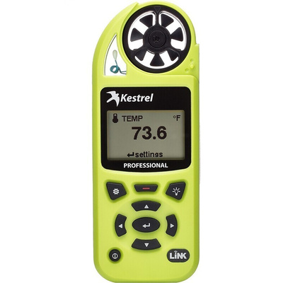 Kestrel 0852LHVG Impeller Anemometer, 40m/s Max, Measures Air Flow, Altitude, Density, Density Altitude, Dew Point,
