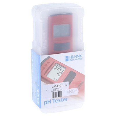 Hanna Instruments HI 98107 pH Meter, ±0.1pH Accuracy, 0.1pH Resolution, 14pH Max