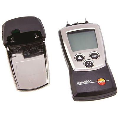 Testo 606-1 Moisture Meter, 50 % RH Max, ±1 % Accuracy, Backlit LCD Display, Battery-Powered
