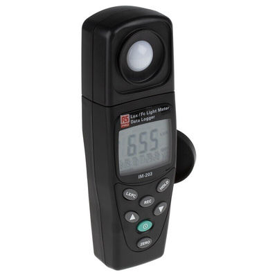 RS PRO IM203 Light Meter, 20lx to 200000lx, ±3 %