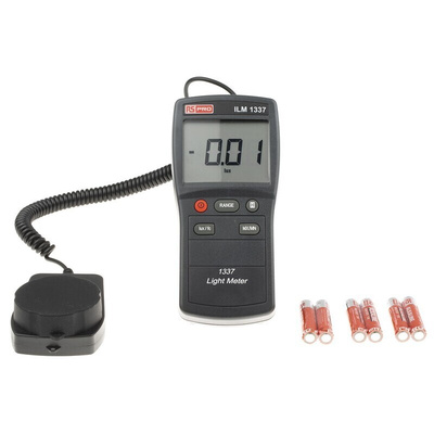 RS PRO ILM 1337 Light Meter, ±3 % ±5 Digits