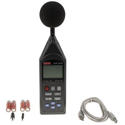 RS PRO ISO-TECH SLM1353M  Datalogging Sound Level Meter, 30dB to 130dB, 8kHz max
