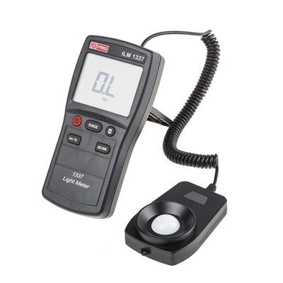 RS PRO ILM 1337 Light Meter, ±3 % ±5 Digits, With RS Calibration