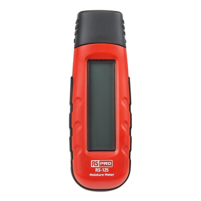 RS PRO RS-125 Moisture Meter, 0.2 → 2 %, 6 → 44 % RH Max, ±0.05 (Materials) %, ±1 (Wood) % Accuracy,