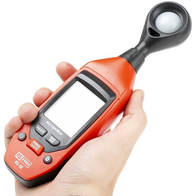 RS PRO RS-92 Light Meter, 0lx to 40000lx, ±5 %