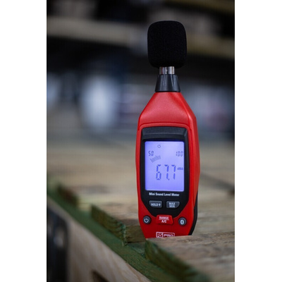 RS PRO RS-95 Sound Level Meter, 35dB to 130dB, 8kHz max