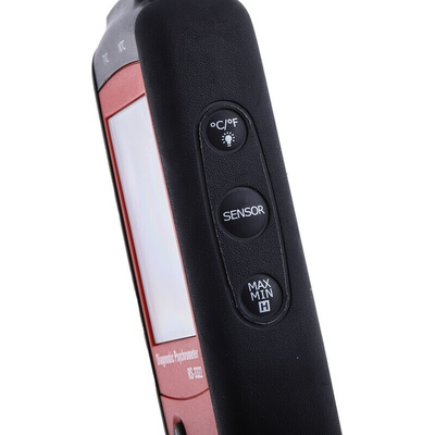 RS PRO Psychrometer, +100 °C, 100 % RH Max, ±2 % Accuracy, Backlit LCD Display, Battery-Powered