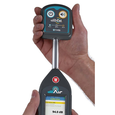 Castle 01GA612 Sound Level Calibrator, ±0.4 dB Accuracy, 94 dB, 104 dB, 114 dB Output, 1 - 2in Microphone