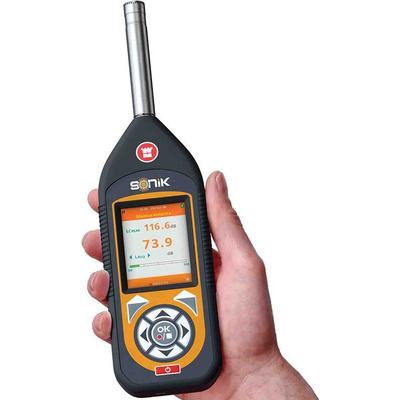 Castle 01GA142SE Sound Level Meter, 25dB to 143dB, 20kHz max with RS Calibration