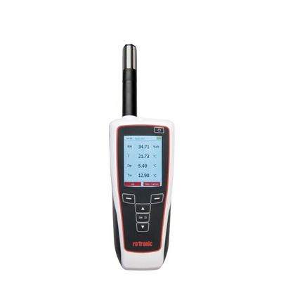 Rotronic Instruments HP31 Handheld Hygrometer,  +/- 2 %RH Accuracy, +60°C Max, 100%RH Max, UKAS Calibration