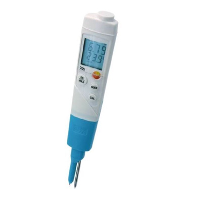 Testo 206-pH2 Starter Set pH Meter, ±0.02pH Accuracy, 0.01pH Resolution, 14pH Max, +60 °C Max