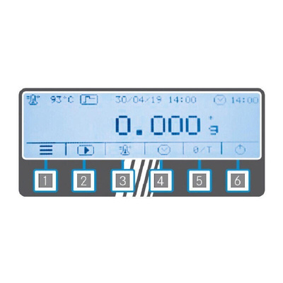 Kern Moisture Analyser, 320°F Max, 0.01 g Accuracy, Graphic Display Display, Mains-Powered