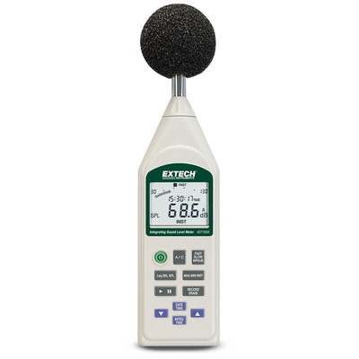 Extech  Datalogging Sound Level Meter, 30dB to 130dB, 8kHz max