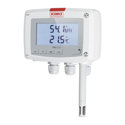 KIMO TH210 Handheld Hygrometer, ±1.5 %RH Accuracy, +100°C Max, 100%RH Max