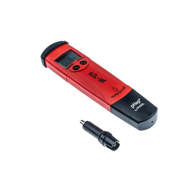 Hanna Instruments HI 98127 pH Meter, ±0.1pH Accuracy, 0.1pH Resolution, 16pH Max, +60 °C Max
