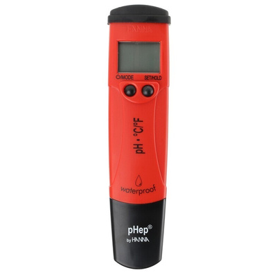 Hanna Instruments HI 98128 pH Meter, ±0.05pH Accuracy, 0.01pH Resolution, 16pH Max, +60 °C Max