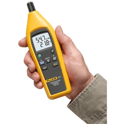 Fluke 971 Handheld Hygrometer, ±2.5 %RH Accuracy, +60°C Max, 95%RH Max