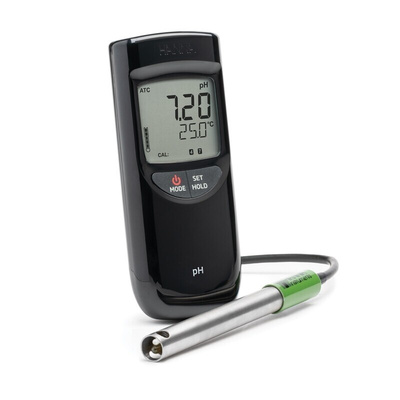 Hanna Instruments HI 991001N pH Meter, ±0.02pH Accuracy, 0.01pH Resolution, 16pH Max, +105 °C Max