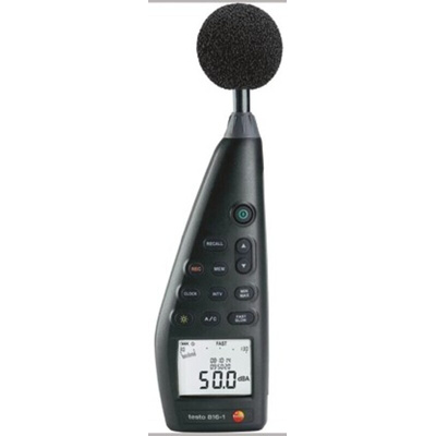 Testo 0563 8170 Sound Level Meter, 30dB to 130dB, 8kHz max with RS Calibration