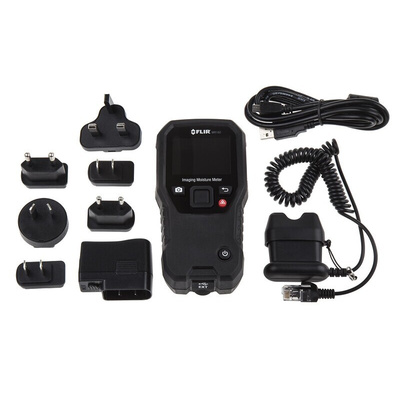 FLIR MR160 Moisture Meter, 100 % RH Max, ±5 % Accuracy, Digital Display, Battery-Powered