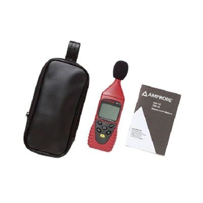 Amprobe SM 10 Sound Level Meter, 35dB to 130dB, 8kHz max with RS Calibration