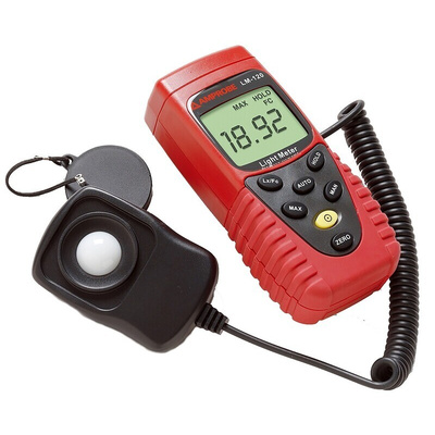 Amprobe LM-120 Light Meter, 20lx to 200000lx, ±6 %, With RS Calibration