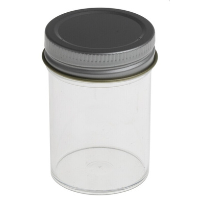 RS PRO 60ml PS Wide Neck Storage Bottle