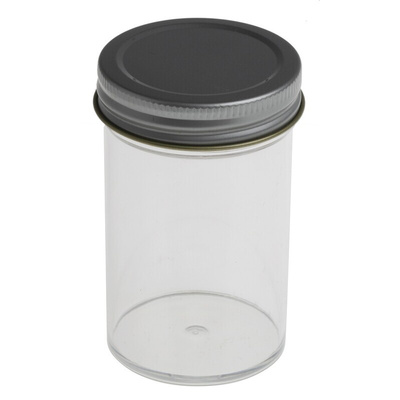 RS PRO 100ml PS Wide Neck Storage Bottle