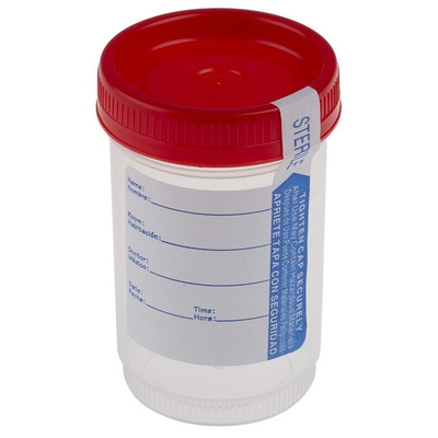 RS PRO 120ml PP Wide Neck Storage Bottle
