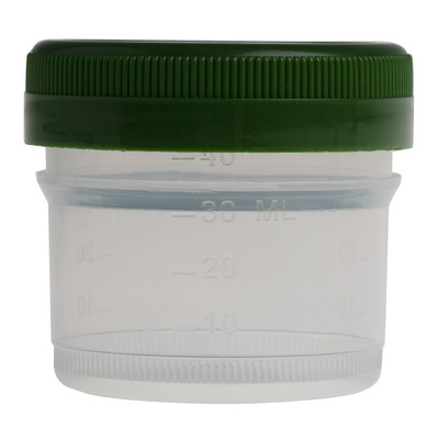 RS PRO 40ml PP Wide Neck Storage Bottle