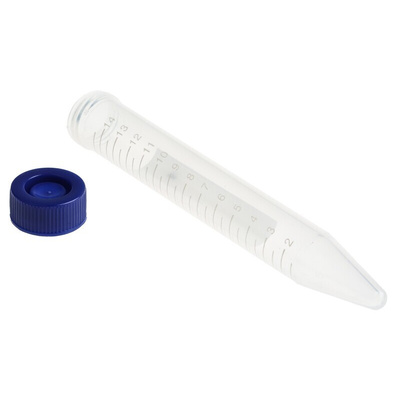 RS PRO 15ml HDPE (Cap), Polypropylene (Tube) Narrow Neck Storage Bottle