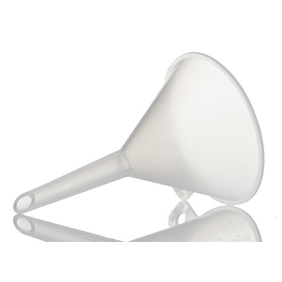RS PRO PP Funnel, With 40mm Funnel Diameter, 5mm Stem Diameter